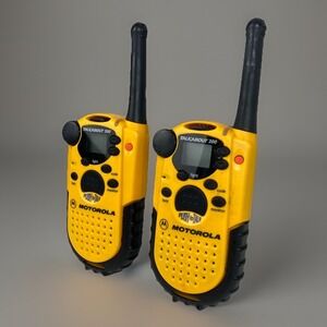 Motorola Talkabout 200 Yellow Black Family 2 way Radios UHF FSR Tested